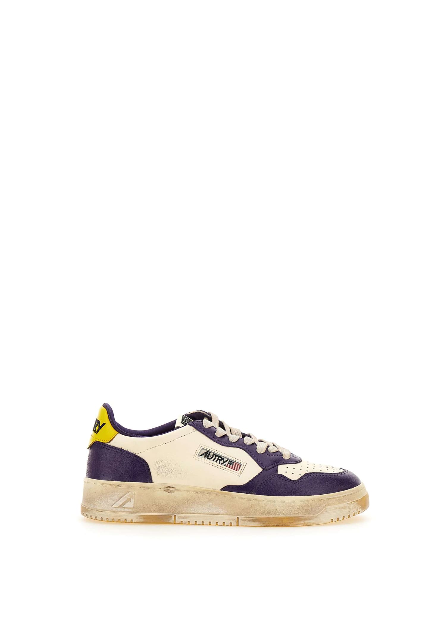 Shop Autry Avlw Bc01 Sneakers In White-purple
