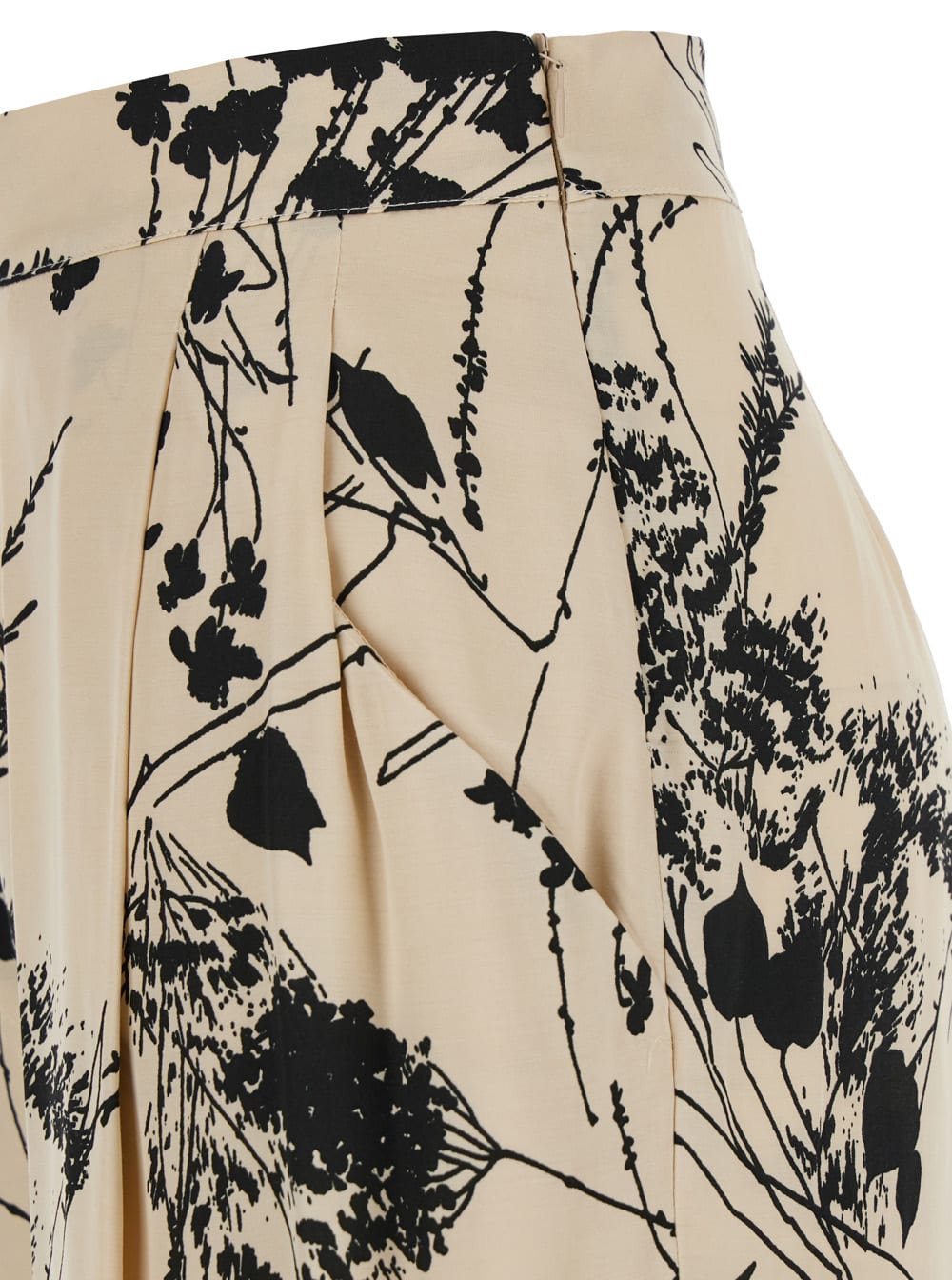 Semicouture Printed Pants In White/black