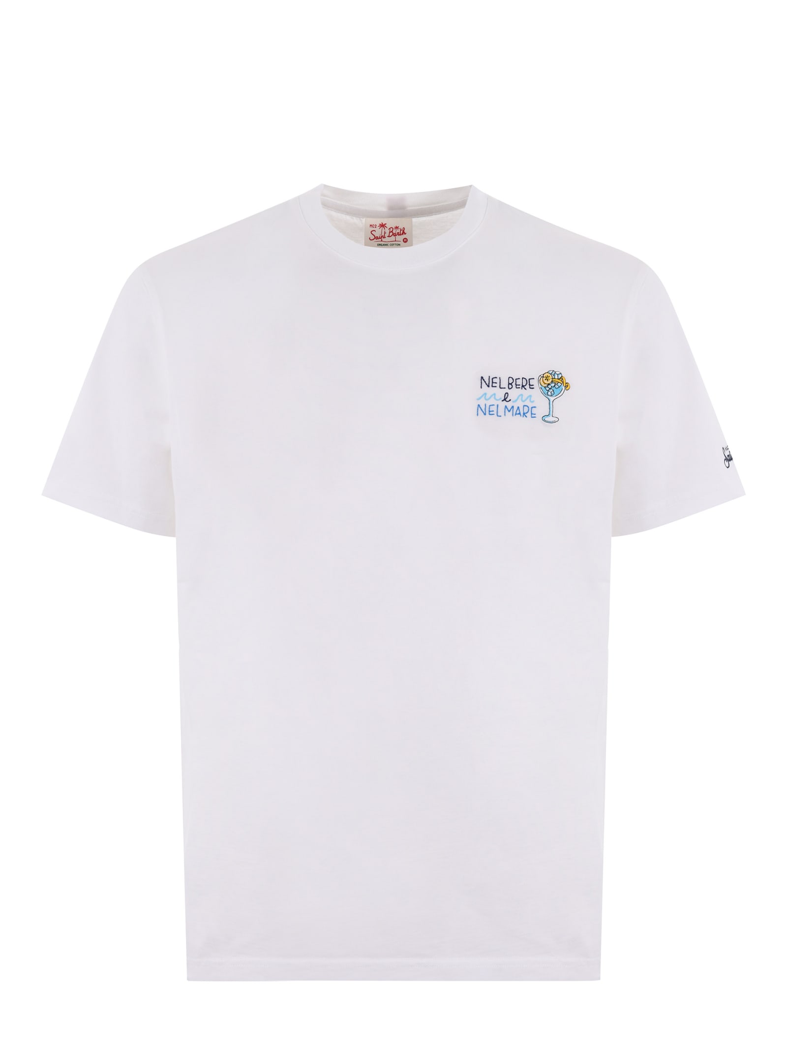 T-shirt Mc2 Saint Barth nel Bere E Nel Mare In Cotone Disponibile Store Scafati