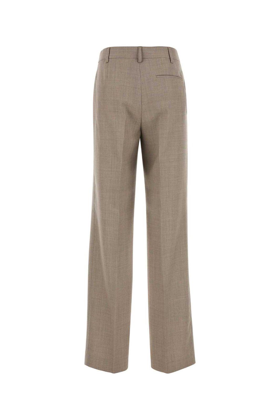 Shop Moschino Straight-leg Pants In Beige