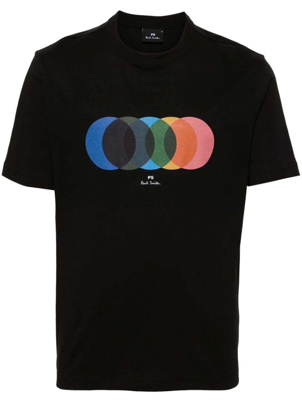 Shop Ps By Paul Smith Mens Ss Tshirt Circles In Blacks