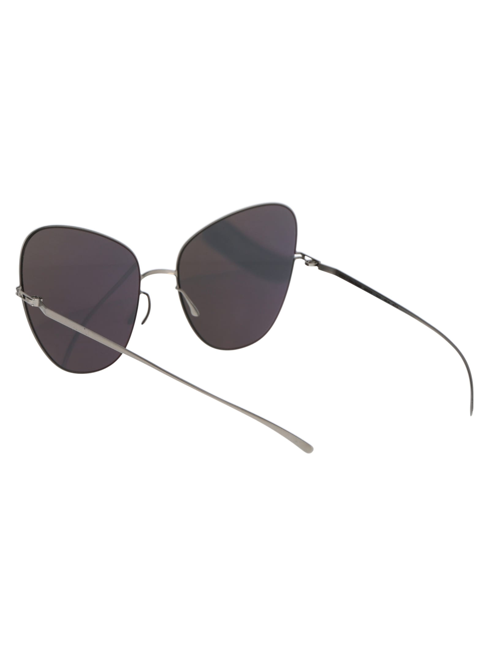 Shop Mykita Mmesse018 Sunglasses In 187 E1 Silver Silver Flash