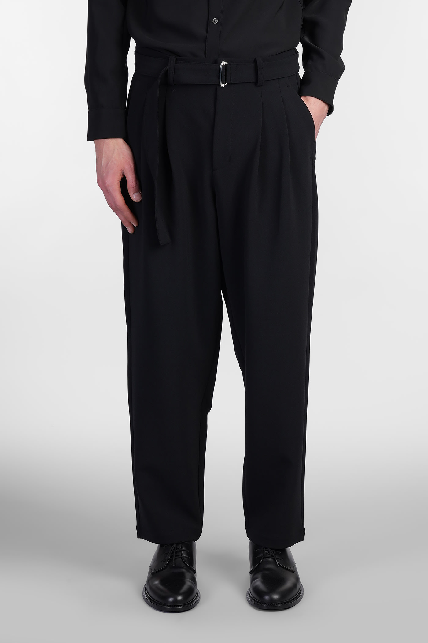 Pants In Black Polyester