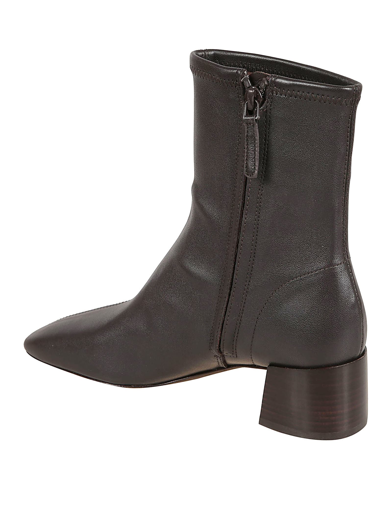 Tory Burch Leather Ankle Boots In Brown