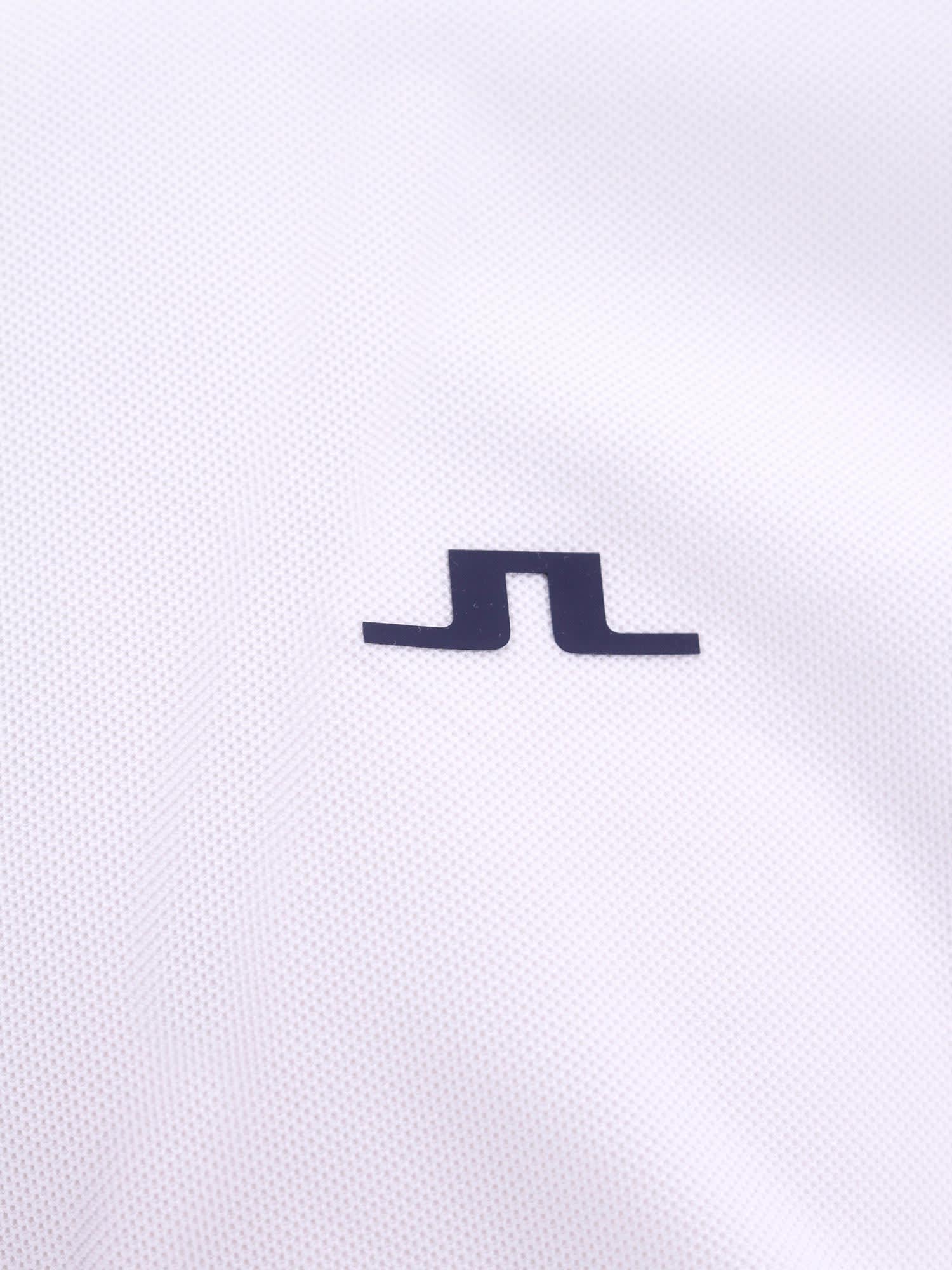 Shop J. Lindeberg Tyson Polo Shirt In White