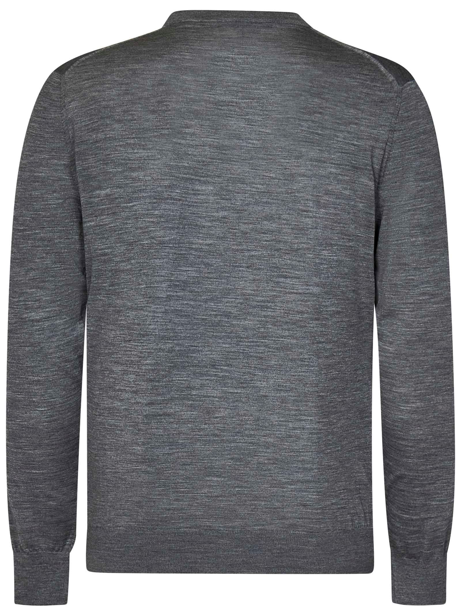 Shop Kiton Diamante Blu Sweater In Grey