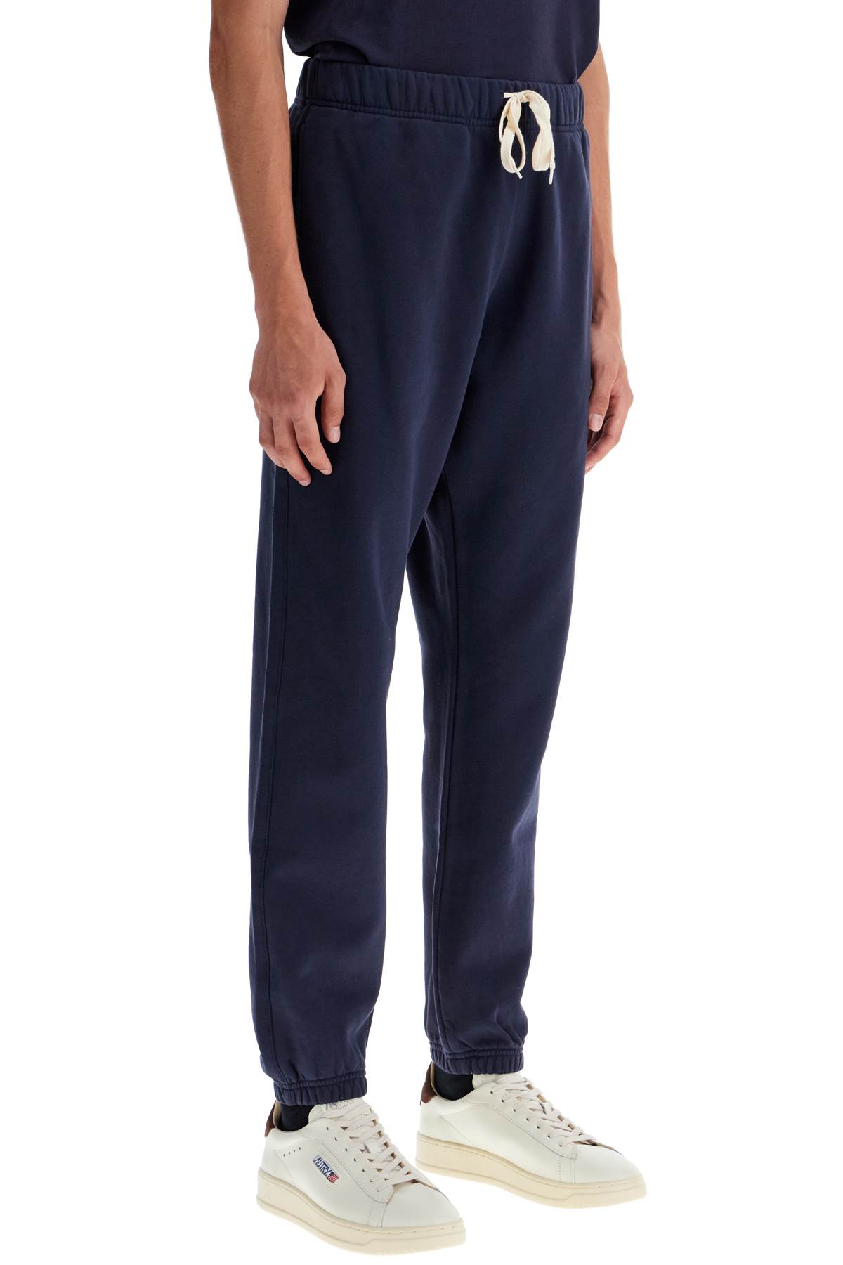 Autry Cotton Joggers With Logo In Blue (blue)