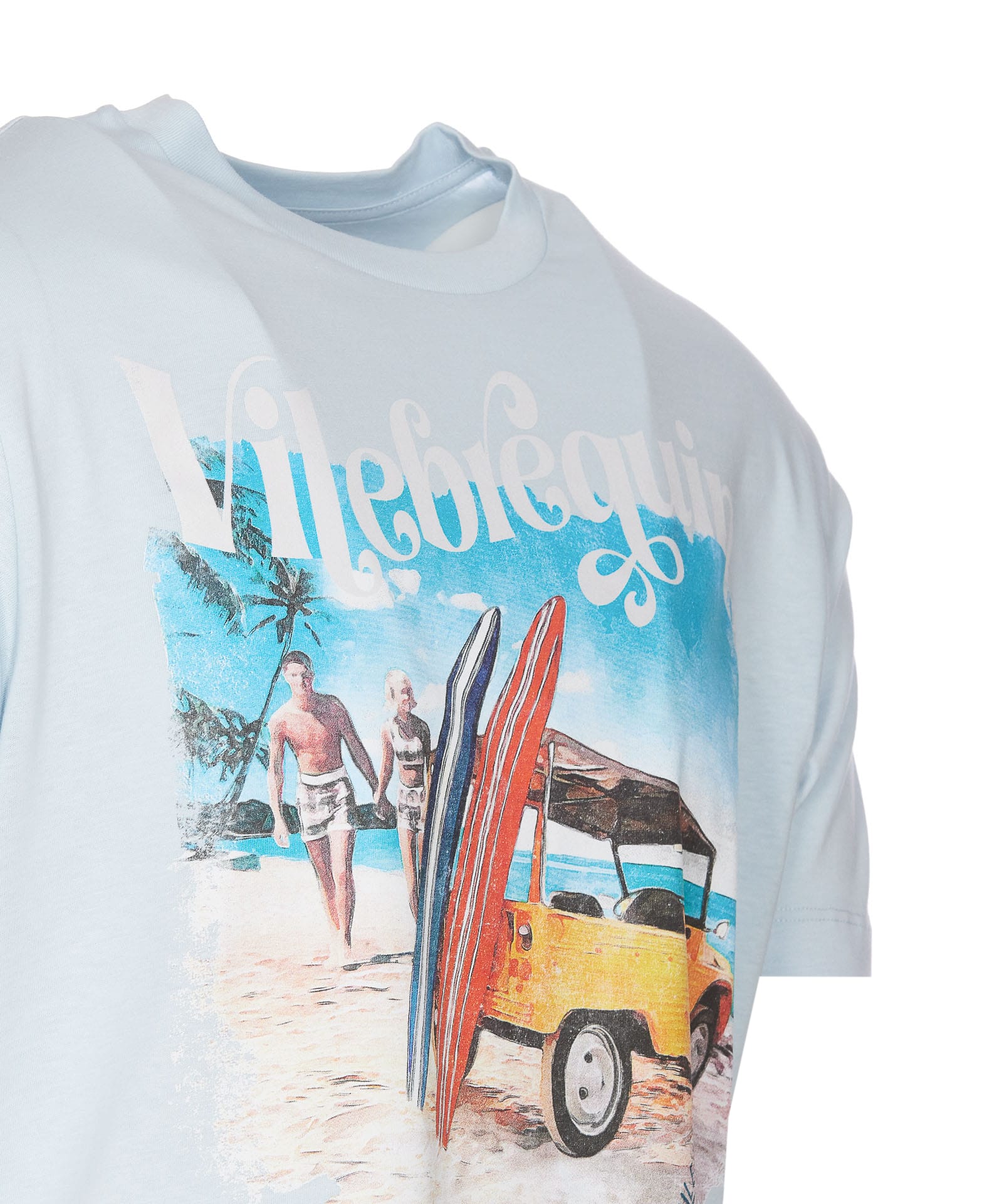 Shop Vilebrequin Logo T-shirt In Blue