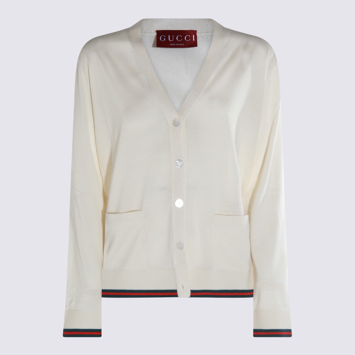 Gucci White Wool Knitwear In White