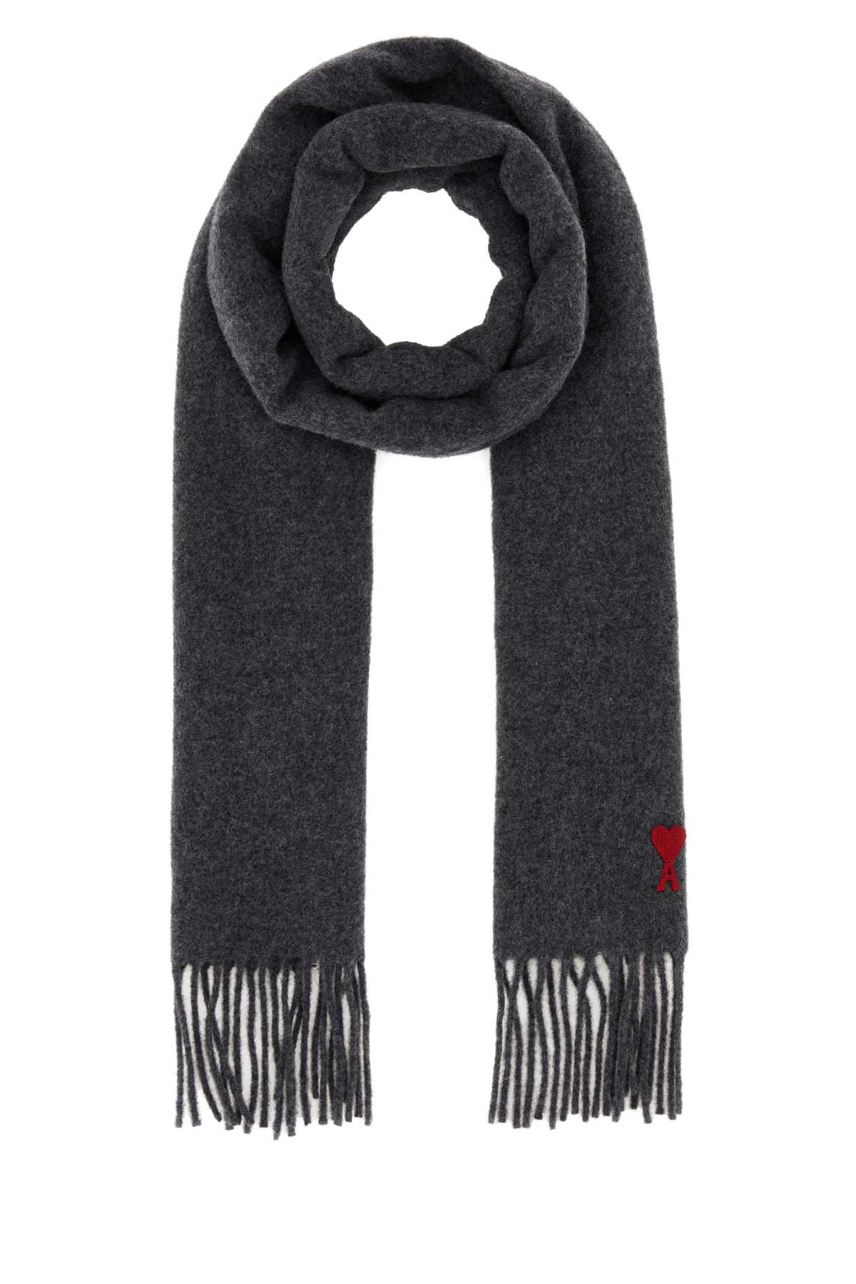 Melange Graphite Wool Scarf