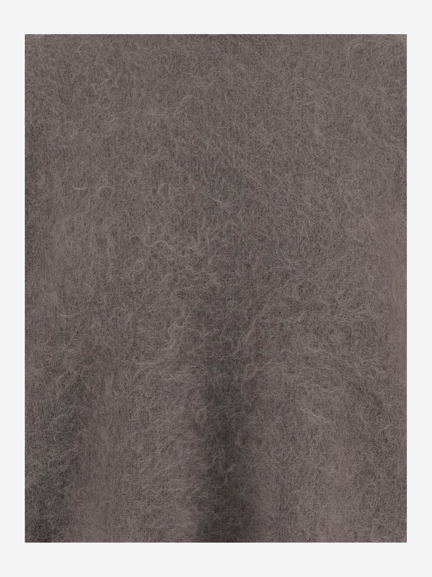 The Garment Stretch Mohair Blend Sweatshirt In Brown