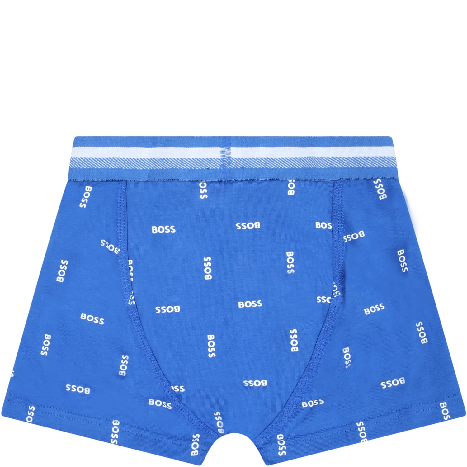 Hugo Boss Multicolor Set For Boy With Logo In Light Blue