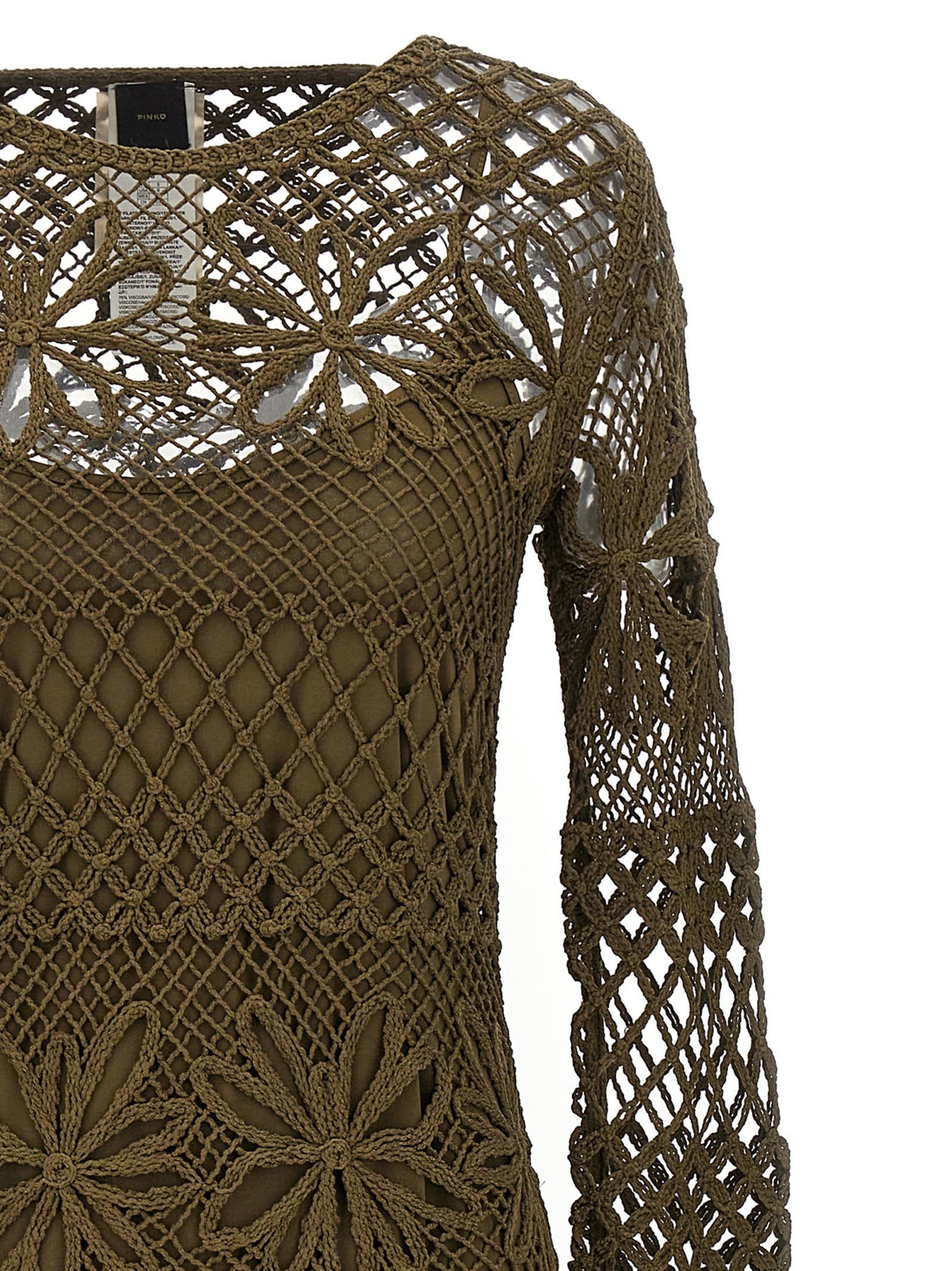 ワンピース PINKO 'Fantasy net' dress Green pinko-green-Fantasy-Net-Dress.jpeg