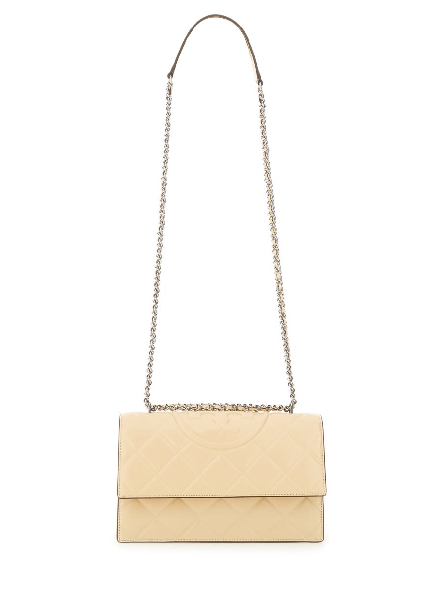 Tory Burch Shoulder Bag Fleming Small In Sand