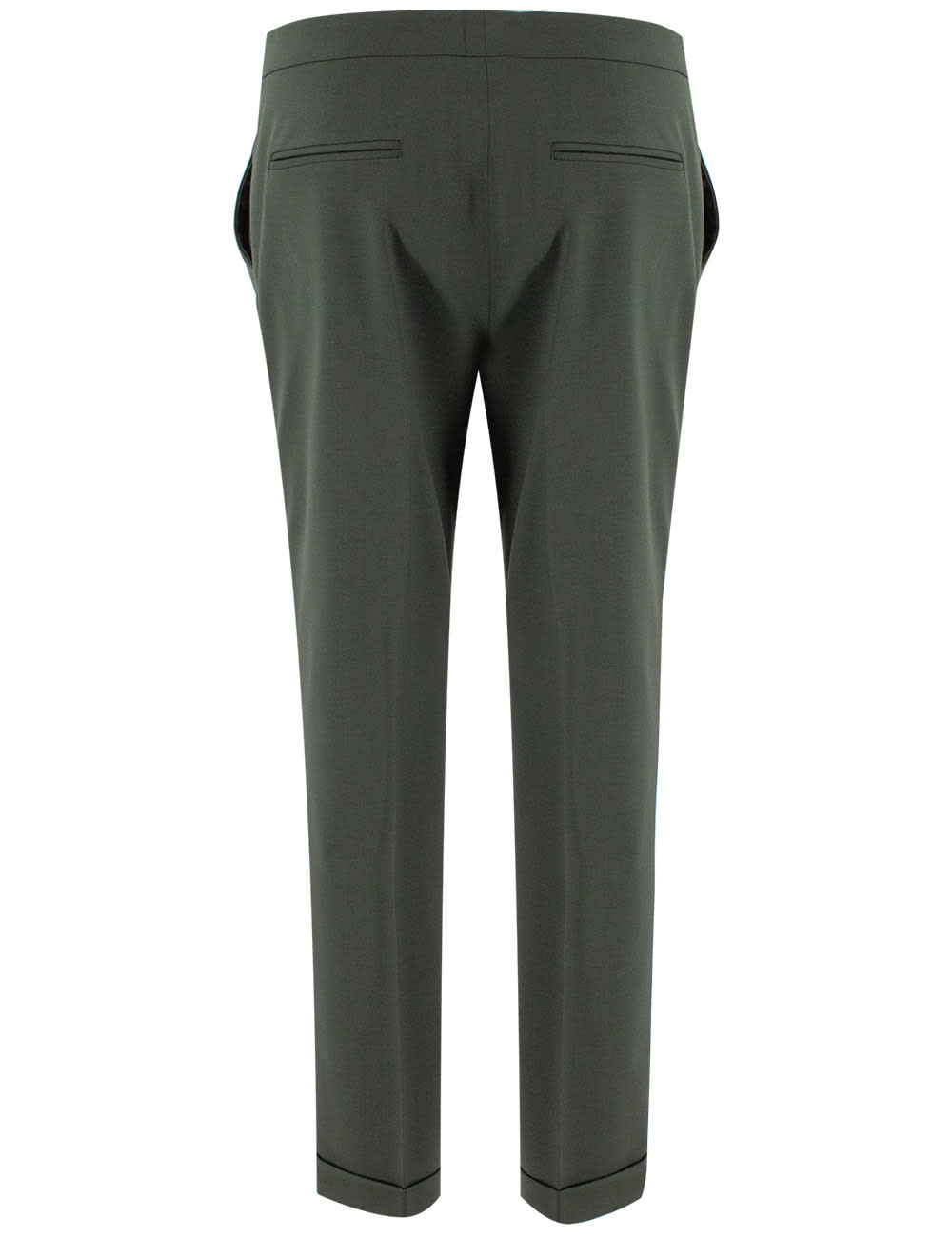 Shop Etro Trousers In Green