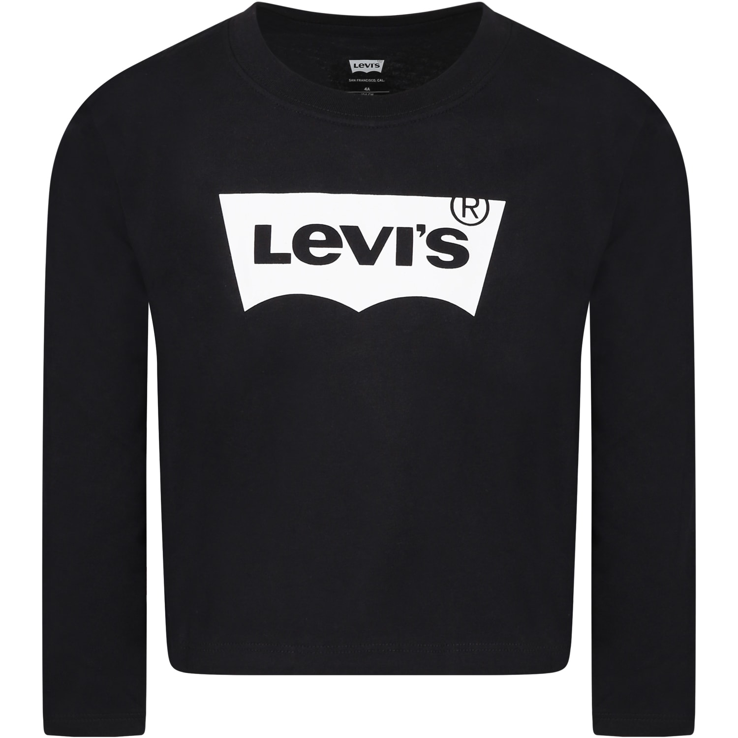 Levi's Kids' Black T-shirt For Boy With Logo