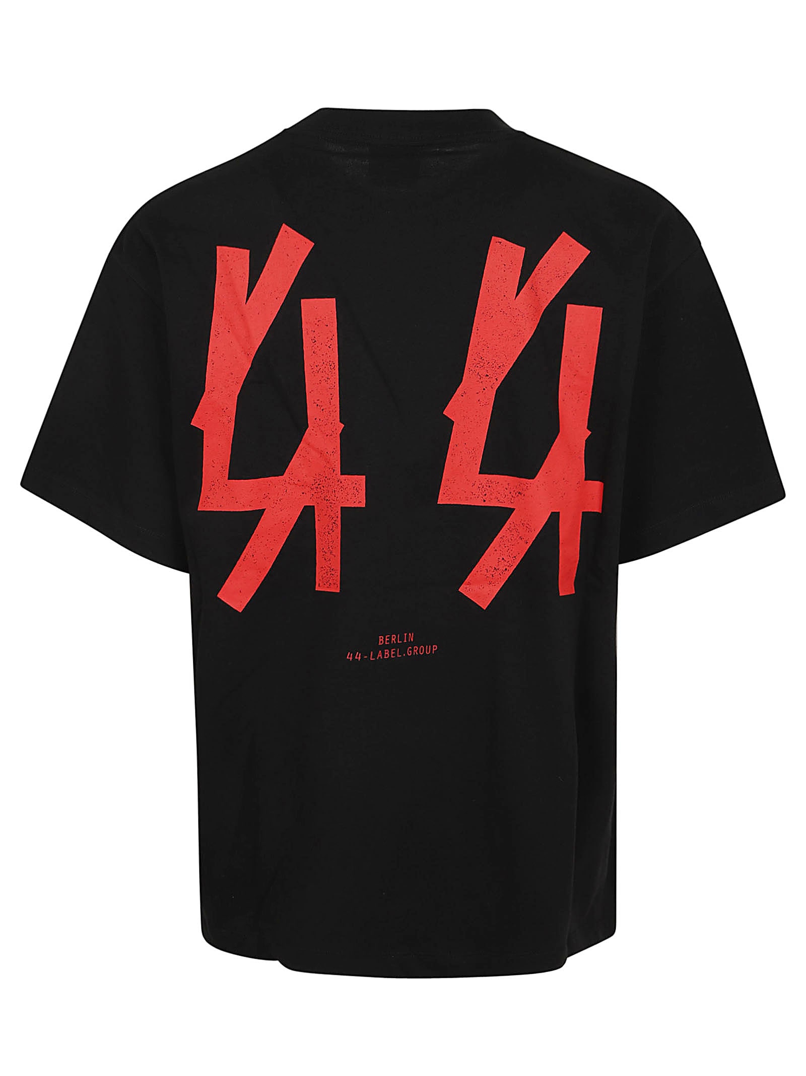 Shop 44 Label Group Tee New Bobai In Black Guest Red