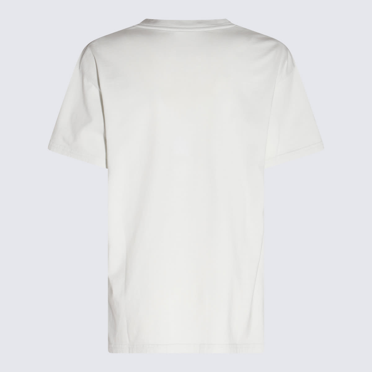 Shop Maison Margiela Off-white Cotton T-shirt In Beige