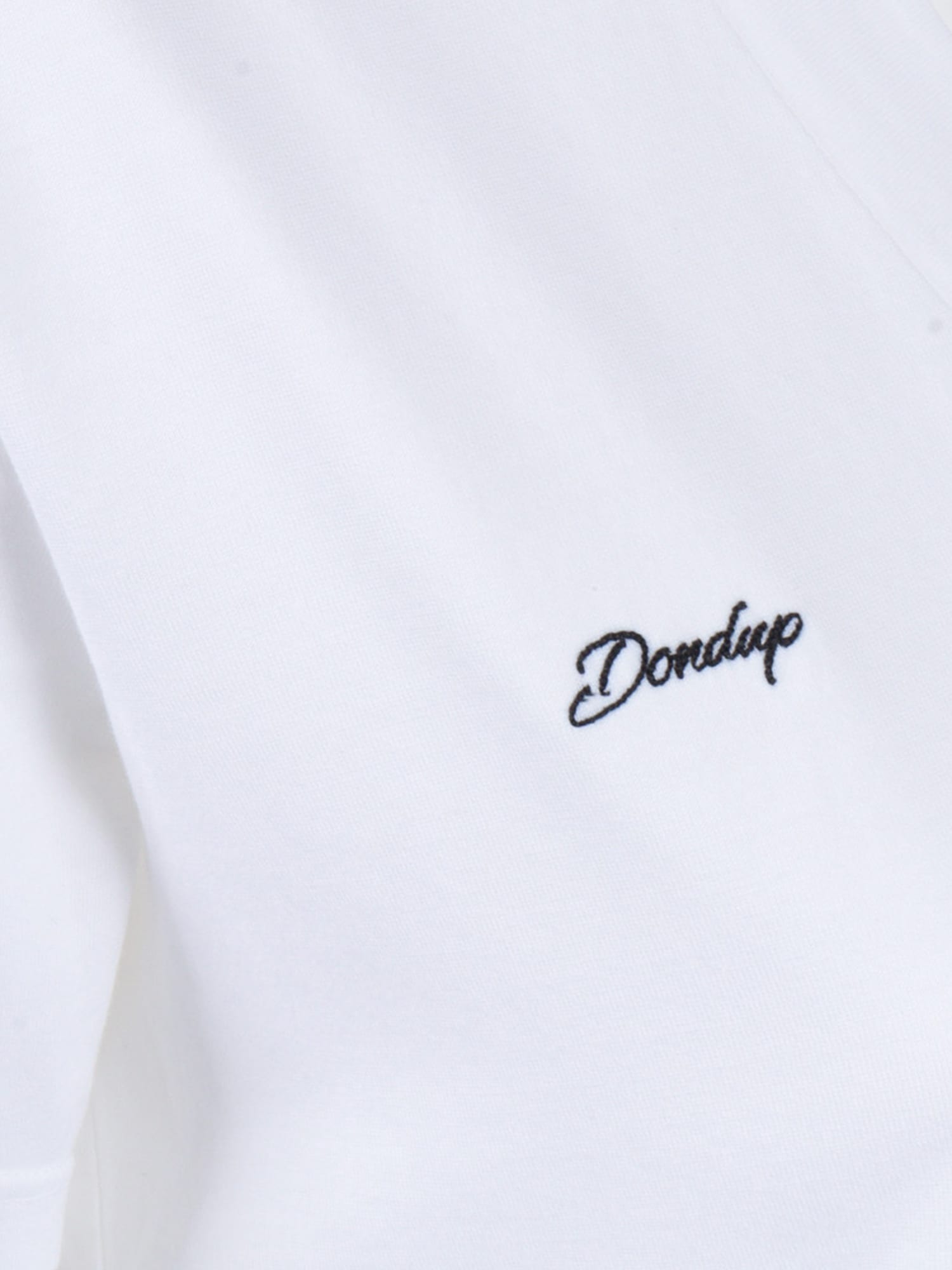 Dondup V Neck Sweater In White