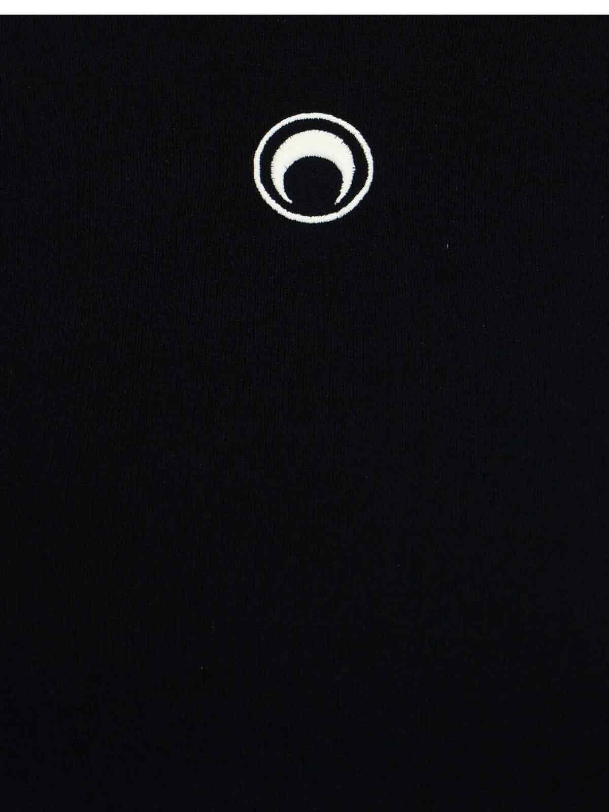 Marine Serre Moon T-shirt In Black