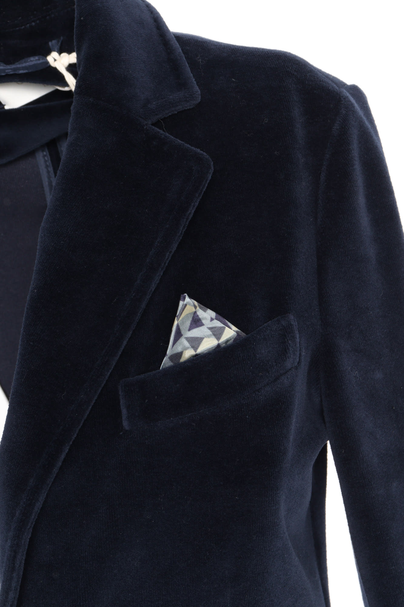 Shop Circolo 1901 Velvet Jacket In Blue