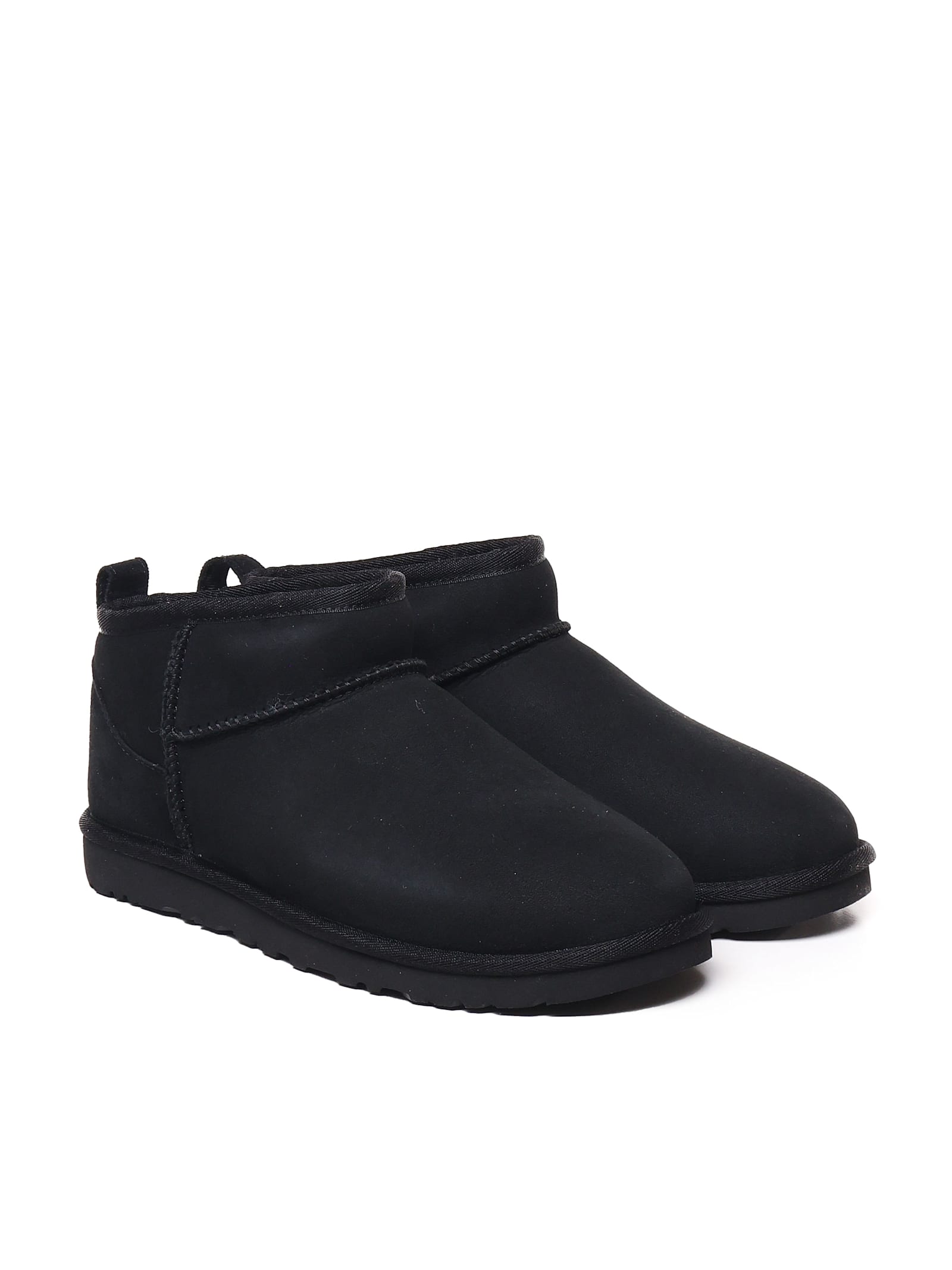 Ugg Classic Ultra Mini Ankle Boots In Black