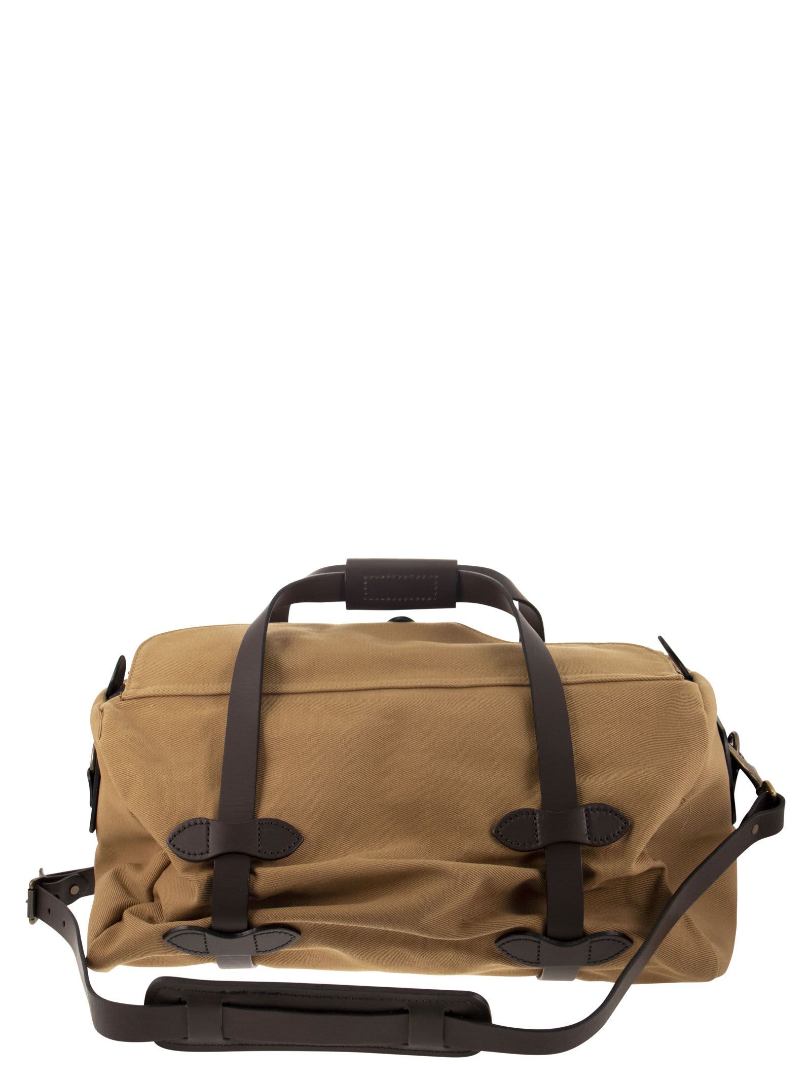 Shop Filson Duffle - Small Duffle Bag With Leather Trim In Brown