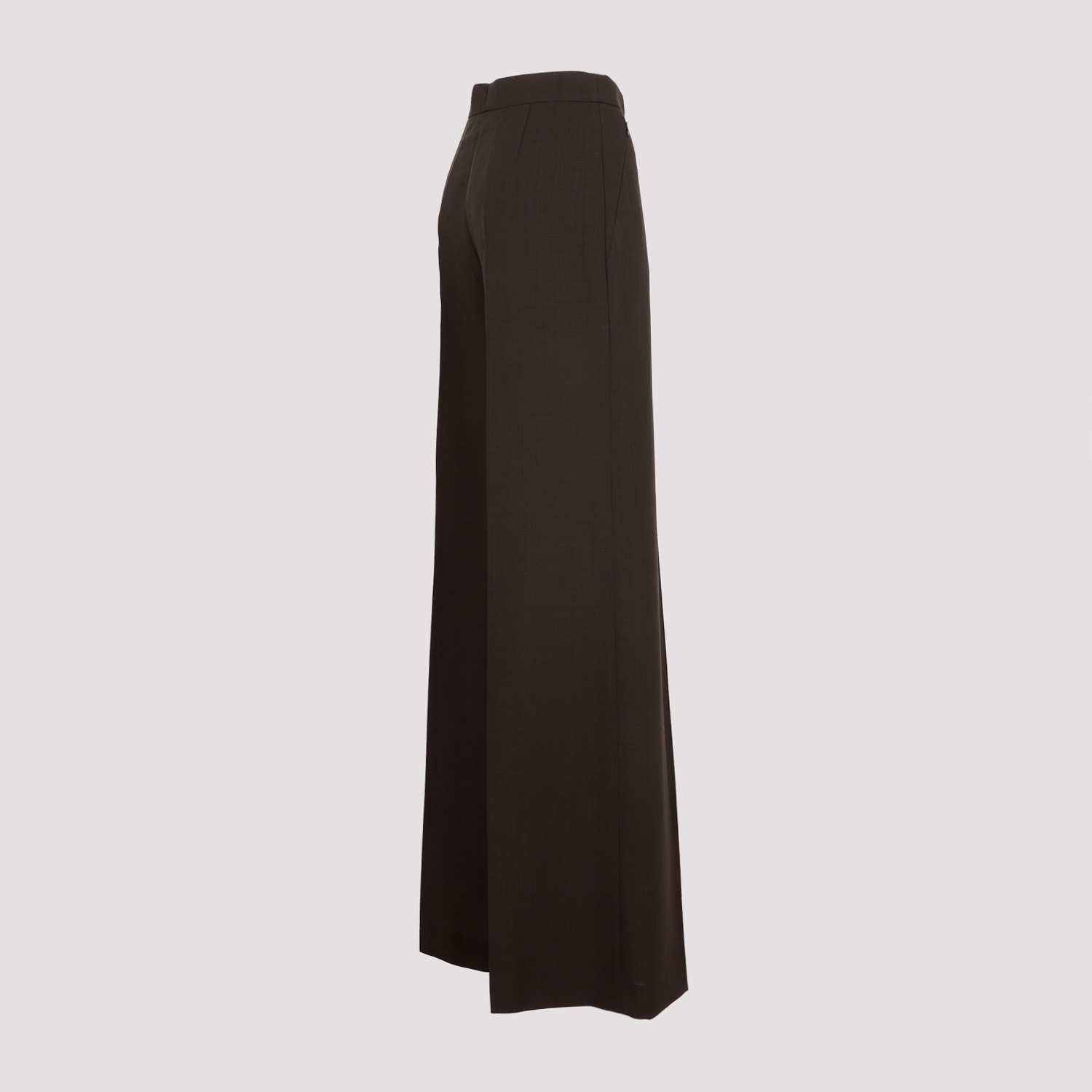 Shop Akris Floretta Wide Leg Pants In Mocca