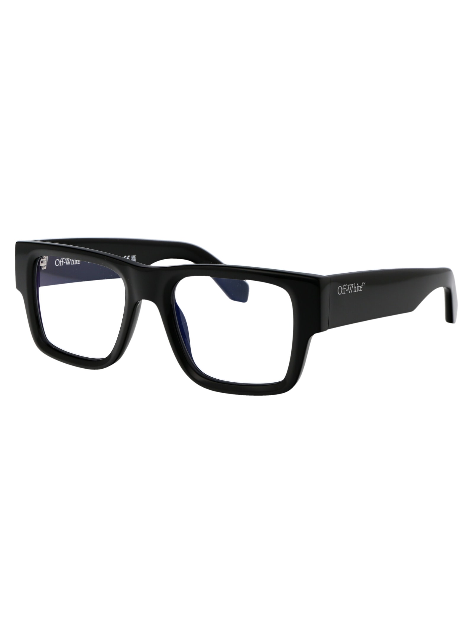 Shop Off-white Optical Style 40 Glasses In 1000 Black