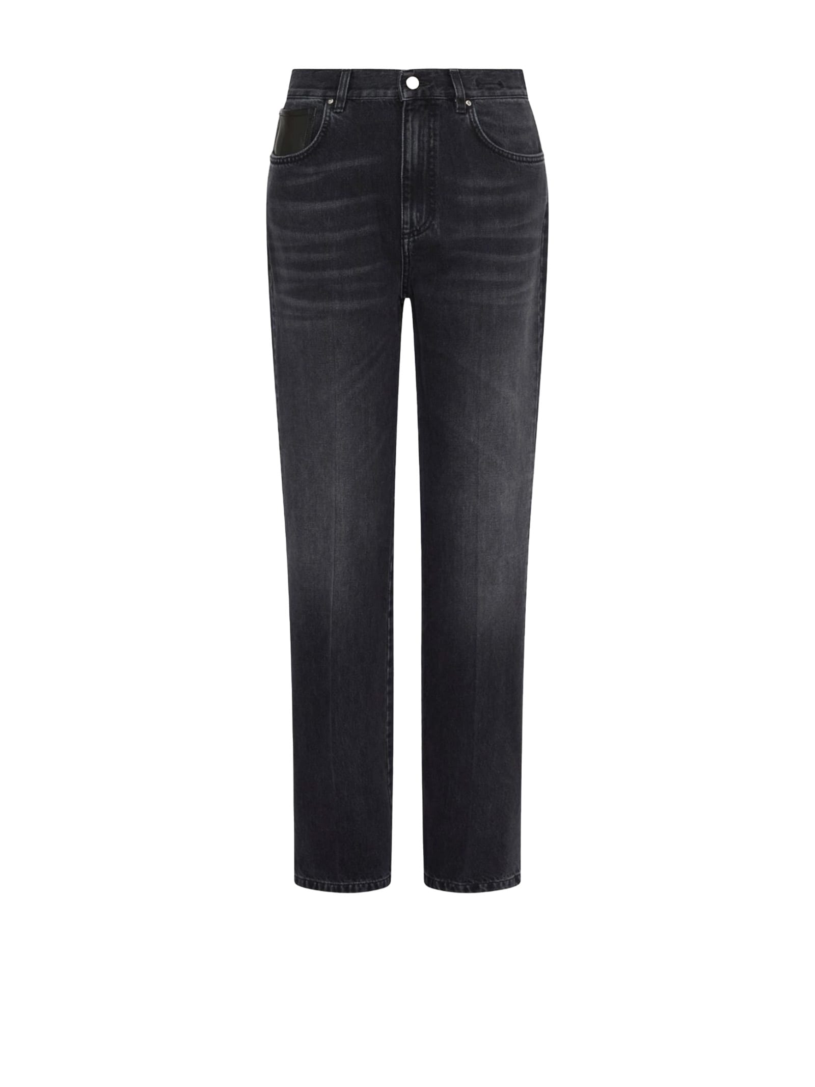Marella Cotton Jeans In Black