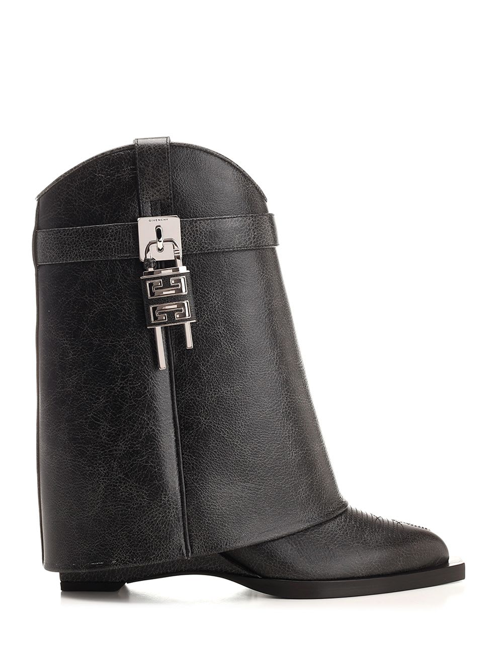 Givenchy shark Lock Cowboy Ankle Boots