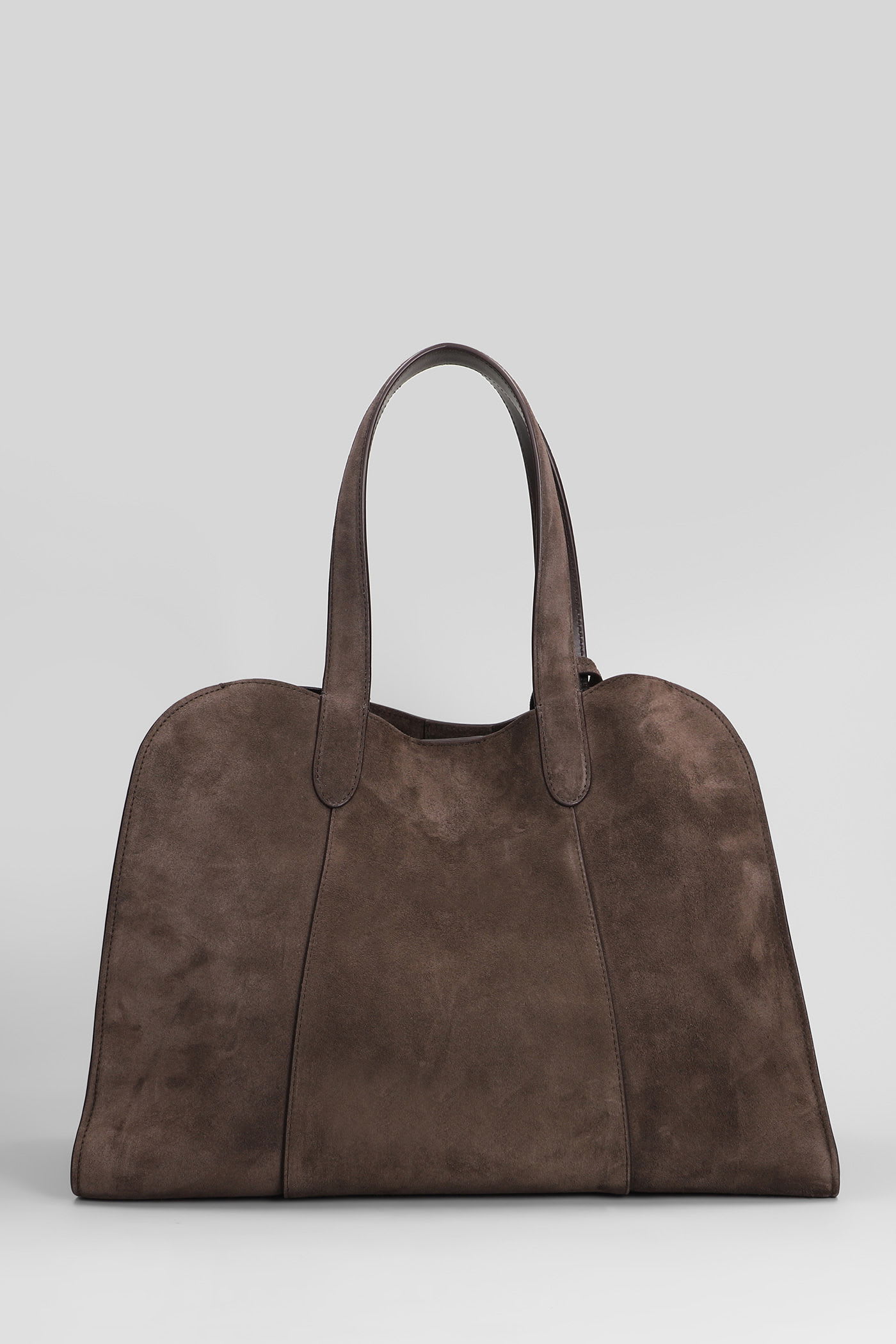 Giorgio Armani Tote In Brown Suede In Brown