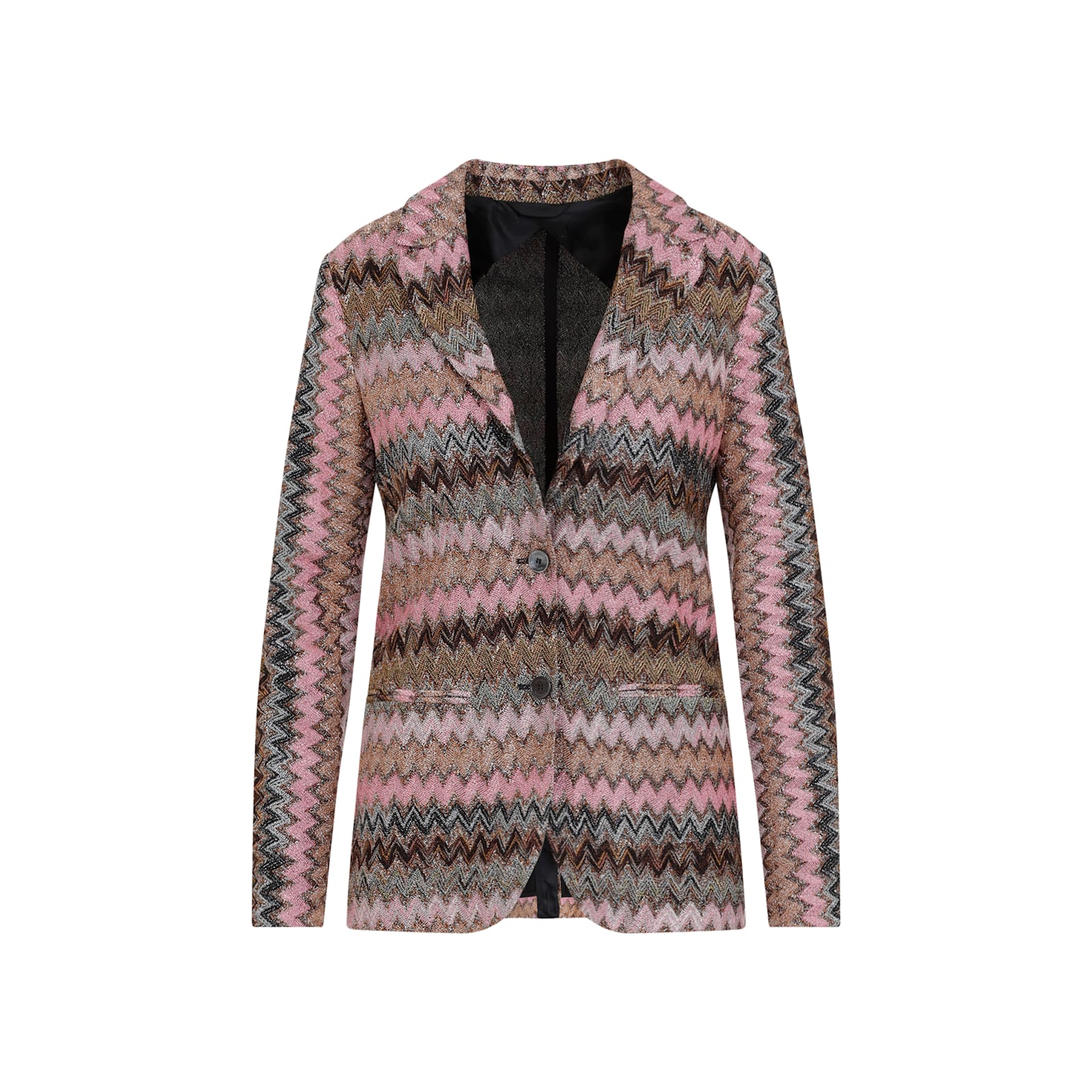 Shop Missoni Viscose Blazer In L Multicspacdye