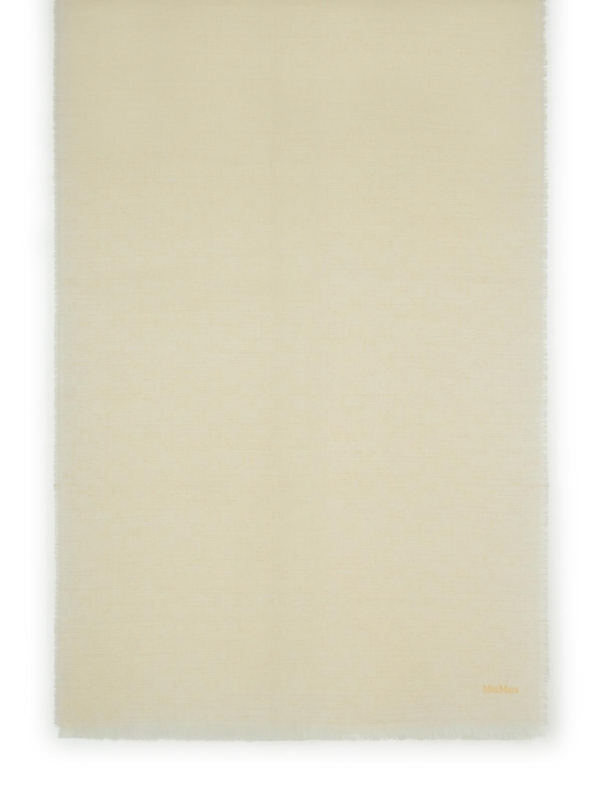 Max Mara Magico Virgin Wool Scarf Tela In Brown