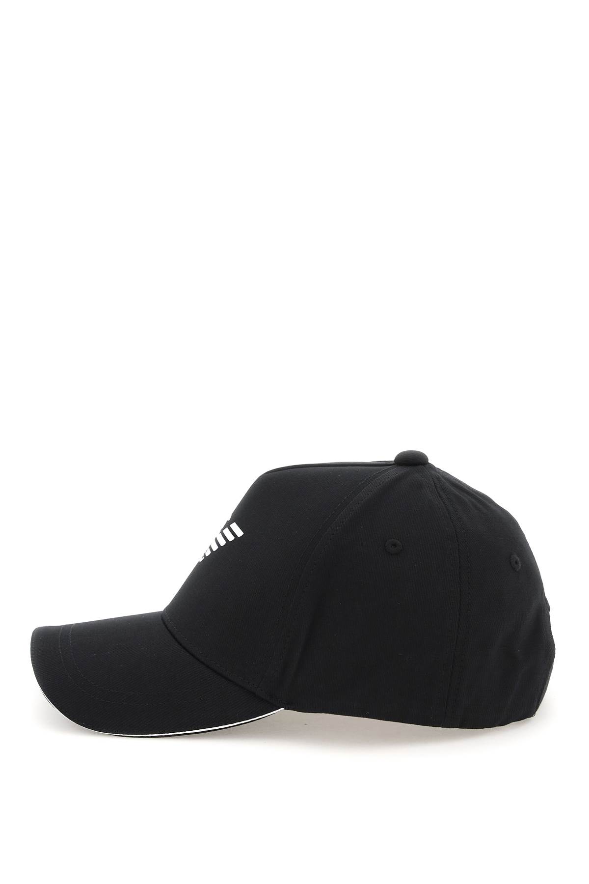 Shop Giorgio Armani Baseball Cap With Logo  In Black