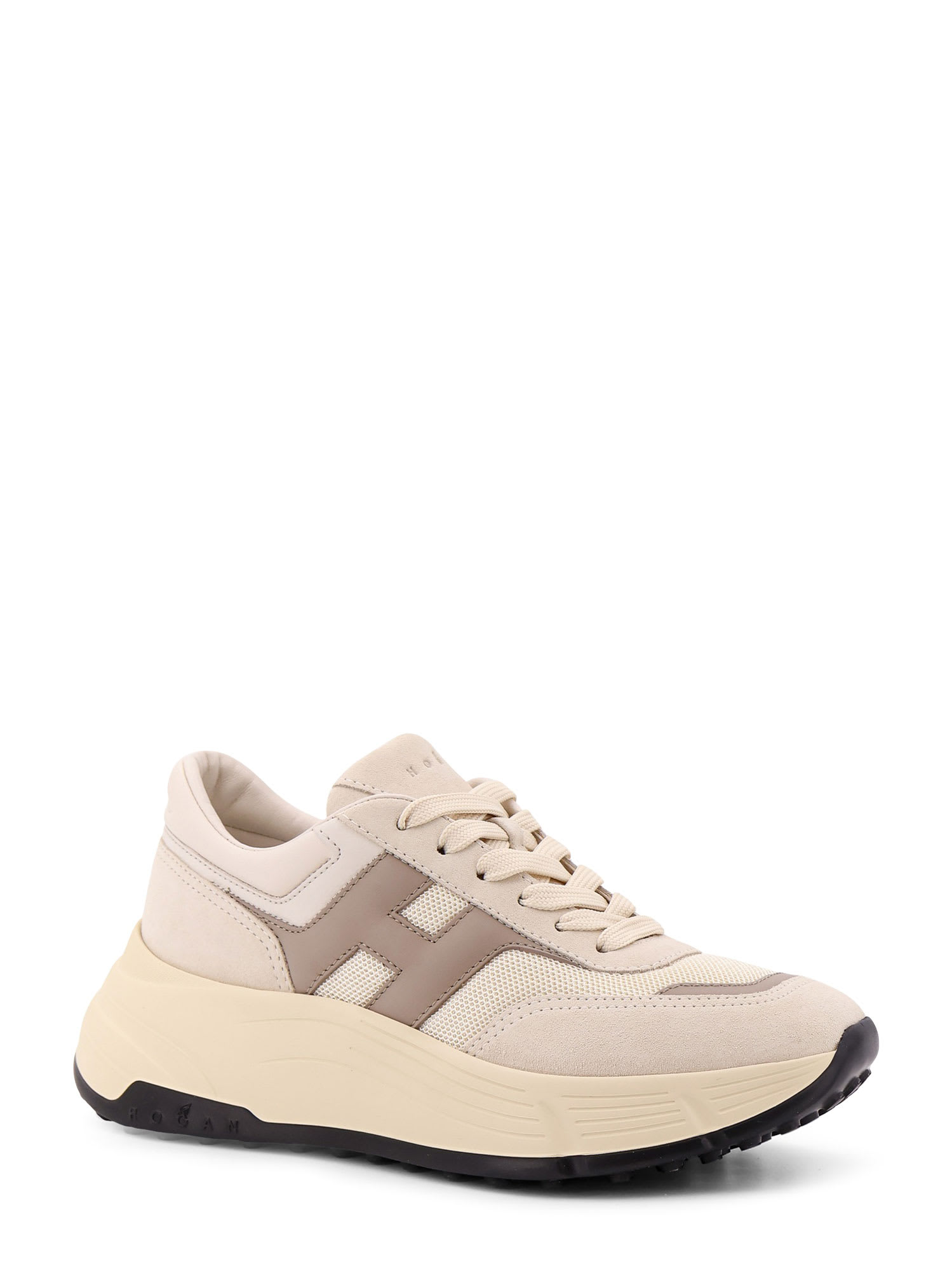 Shop Hogan H669 Sneakers In Beige