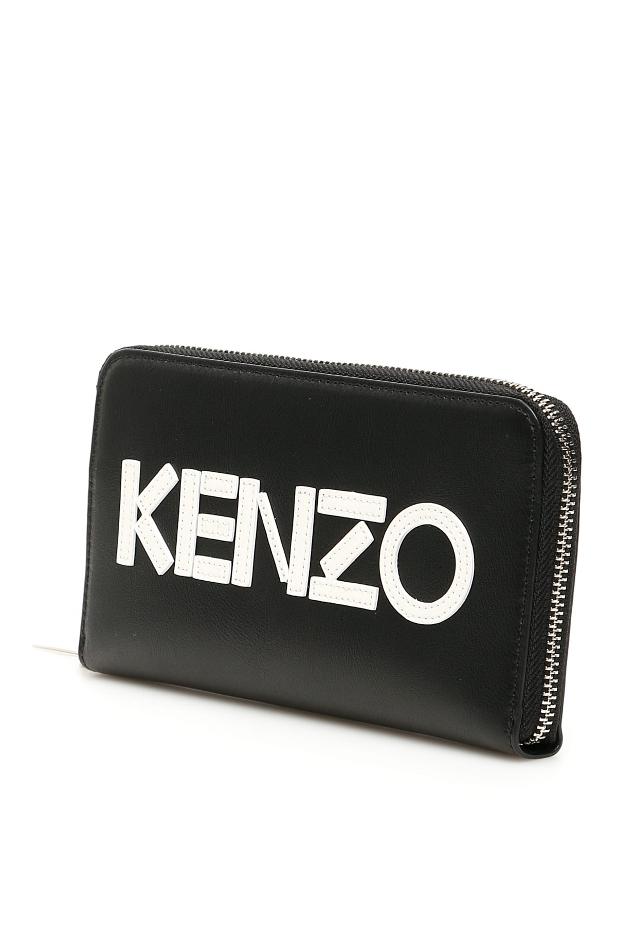 Kenzo Kenzo Zip around Logo Wallet NOIR Black 