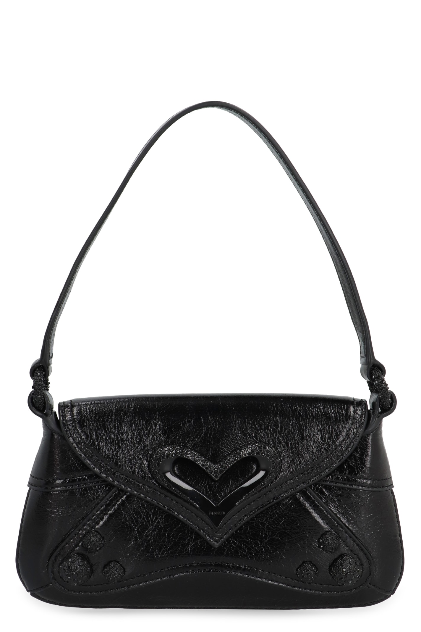 Shop Pinko Baby 520 Bag Leather Bag In Black