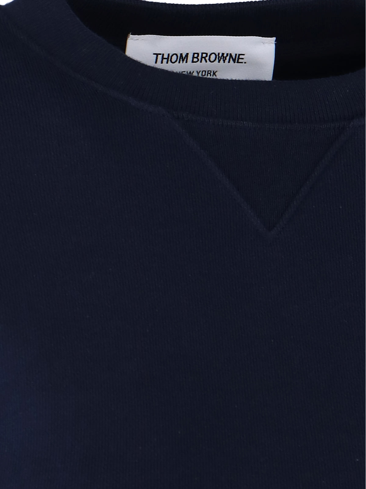 Shop Thom Browne 4-bar Crewneck Sweatshirt In Blue