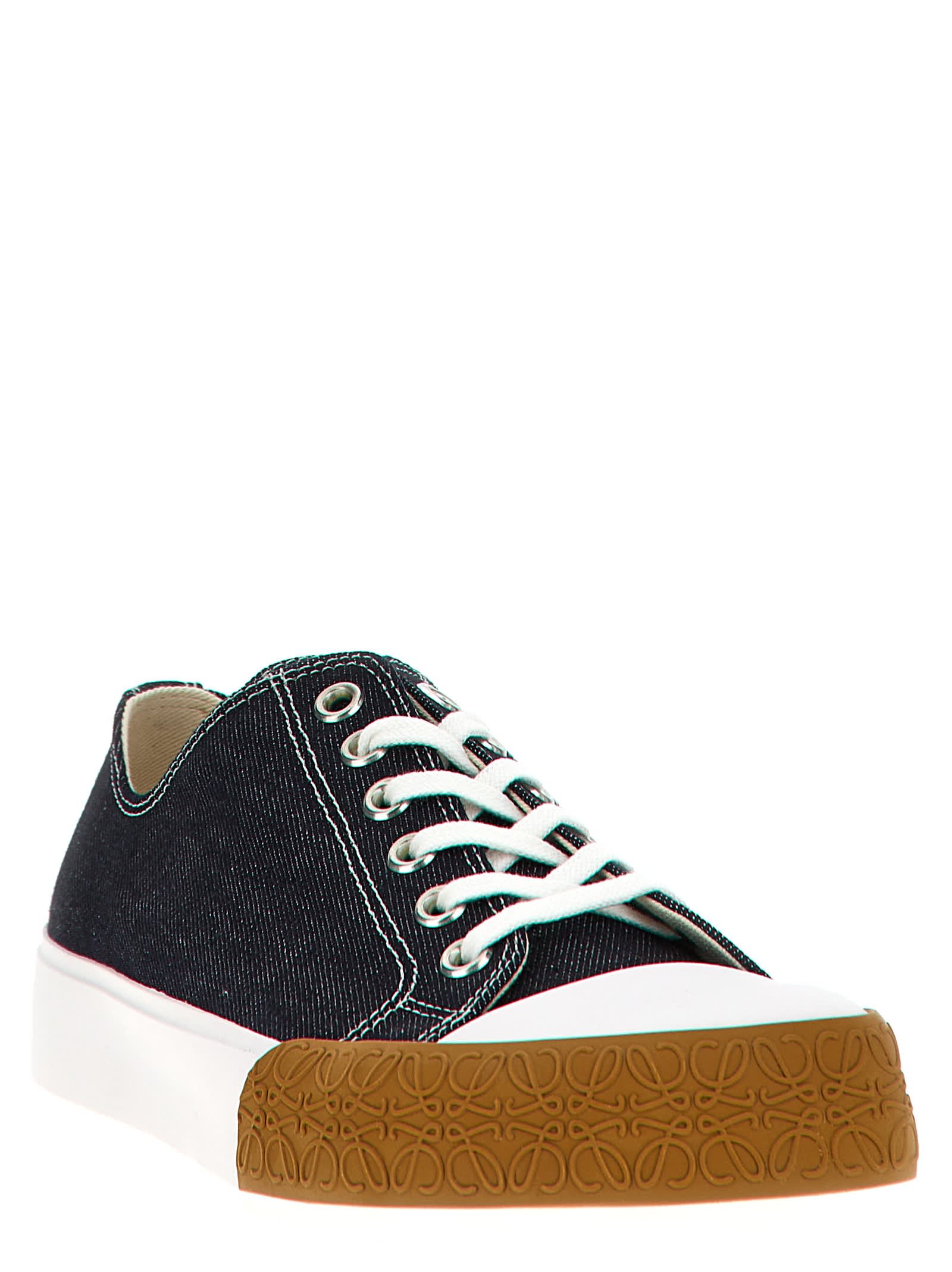 Shop Loewe Bloc Sneakers In Blue