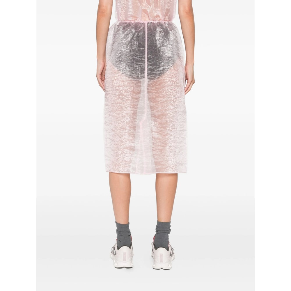 Cecilie Bahnsen Floral-embroidered Skirt In Pink