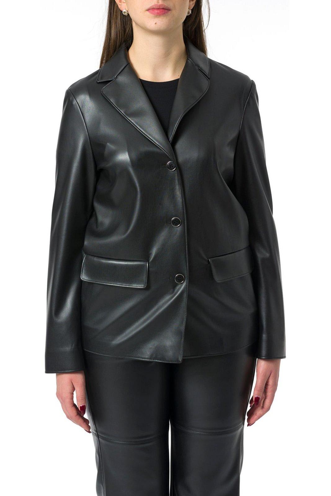 Max Mara Buttoned Long-sleeved Jacket