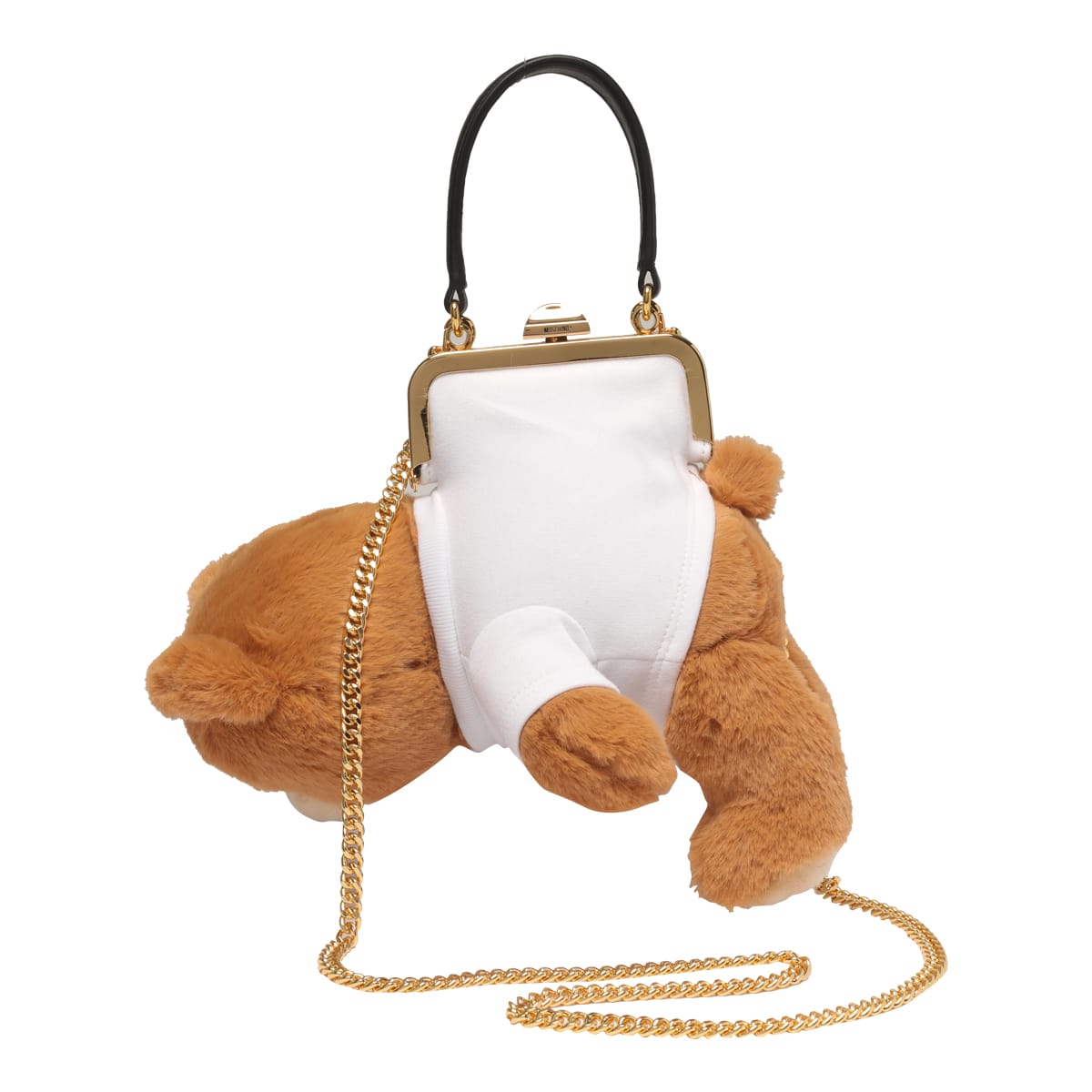 Shop Moschino Teddy Bear Peluche Handbag In Multicolor