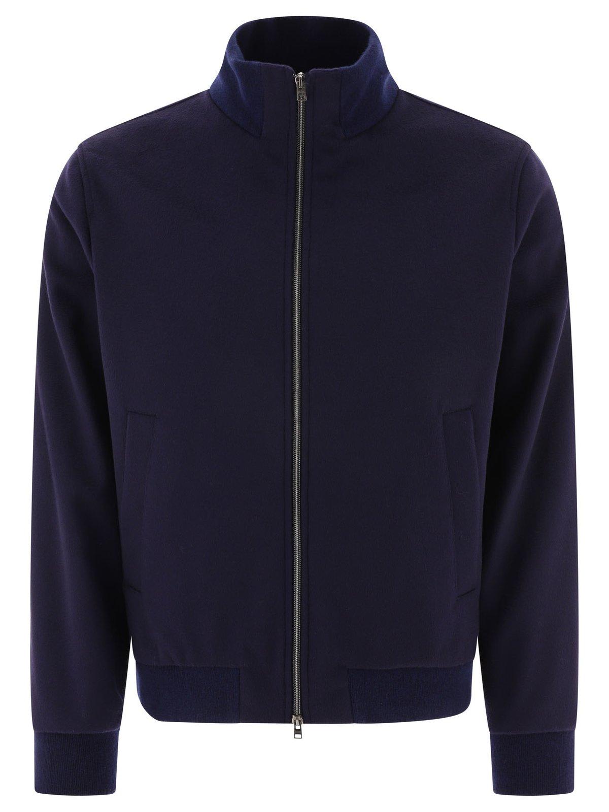 High-neck Zipped Bomber Jacket