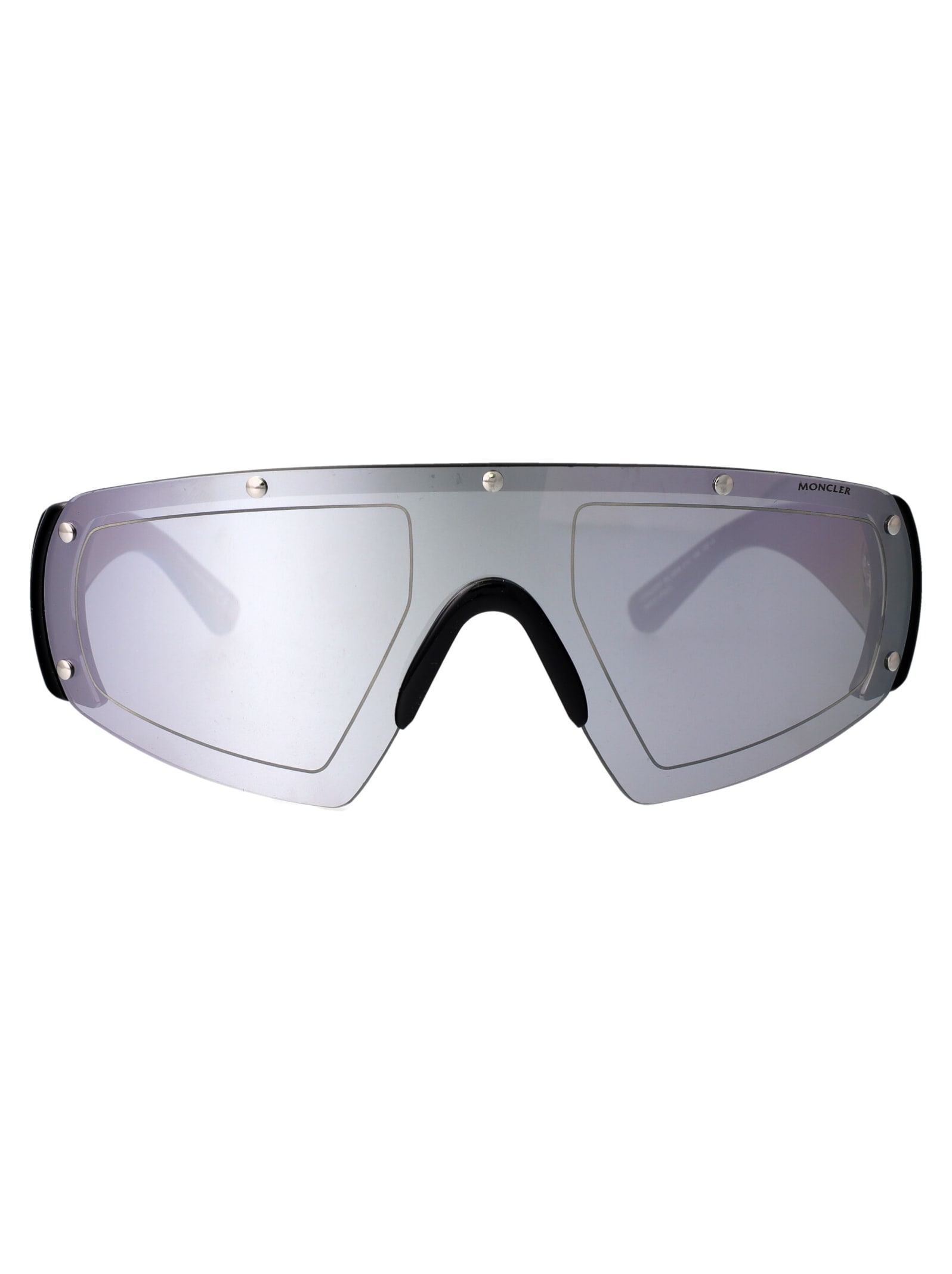 Shop Moncler Ml0278 Sunglasses In 01c Silver