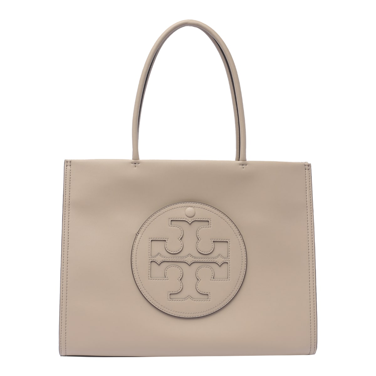 Shop Tory Burch Small Ella Tote Bag In Beige