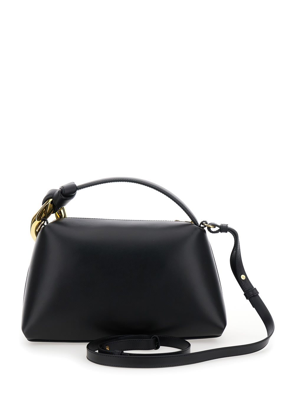 Jw Anderson The Jwa Corner Crossbody In Black