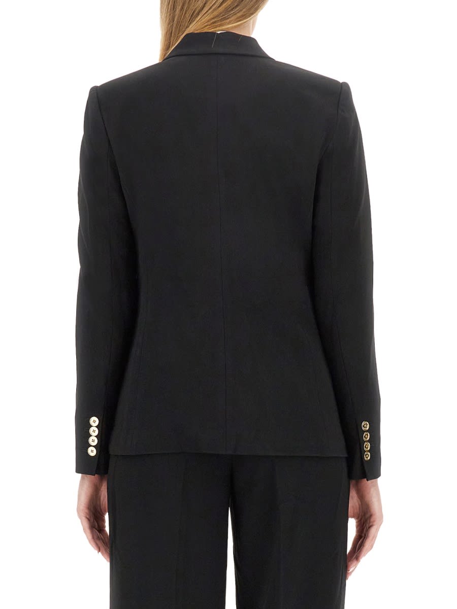 Shop Michael Kors Double-breasted Jacket In Black