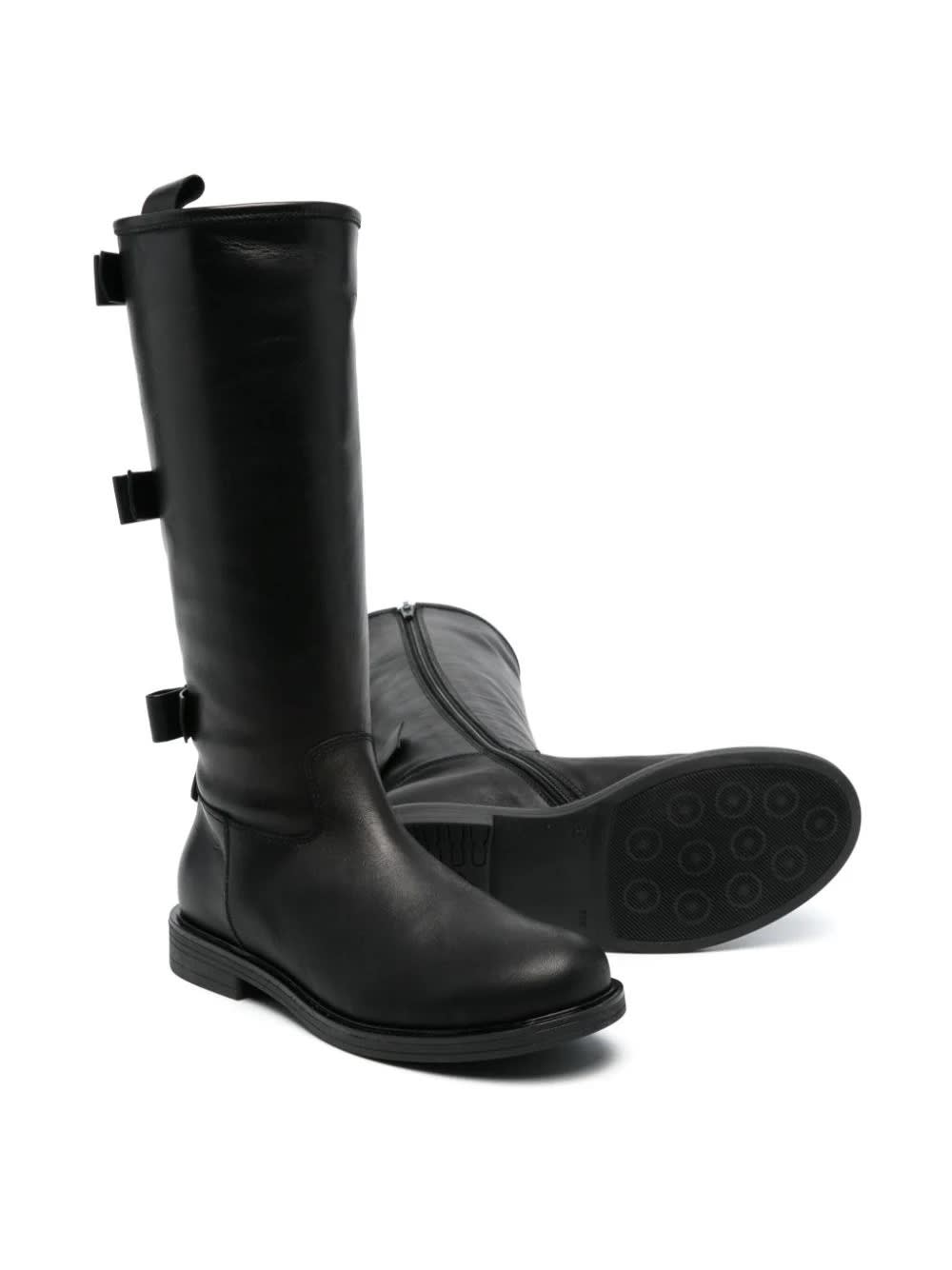 Shop Florens Boots With Bow In Black
