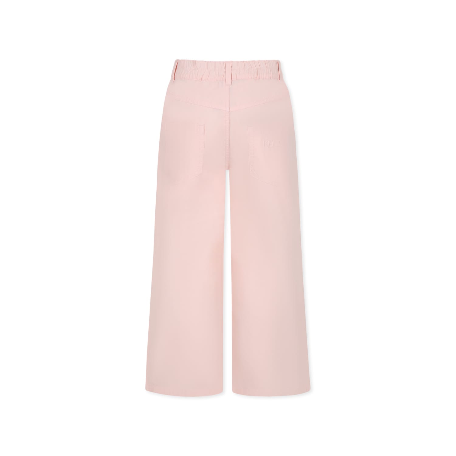 Kenzo Belt-loop Casual Pants In Pink